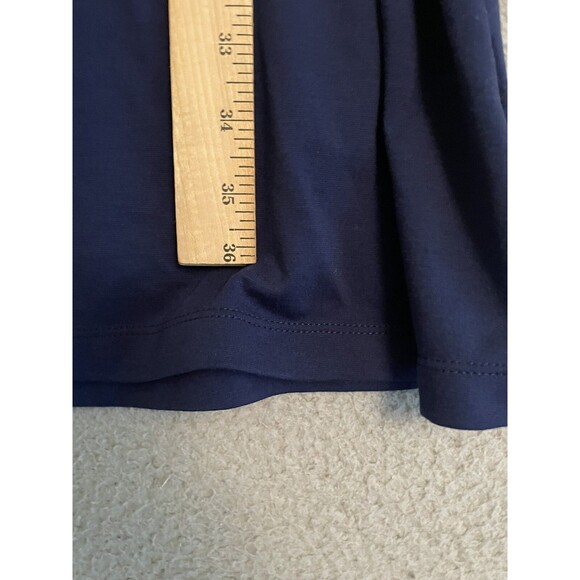 J Crew Womens Small Blue Knotted Dress Drapey Tie Waist H8993 Stretch Knit - Picture 6 of 6